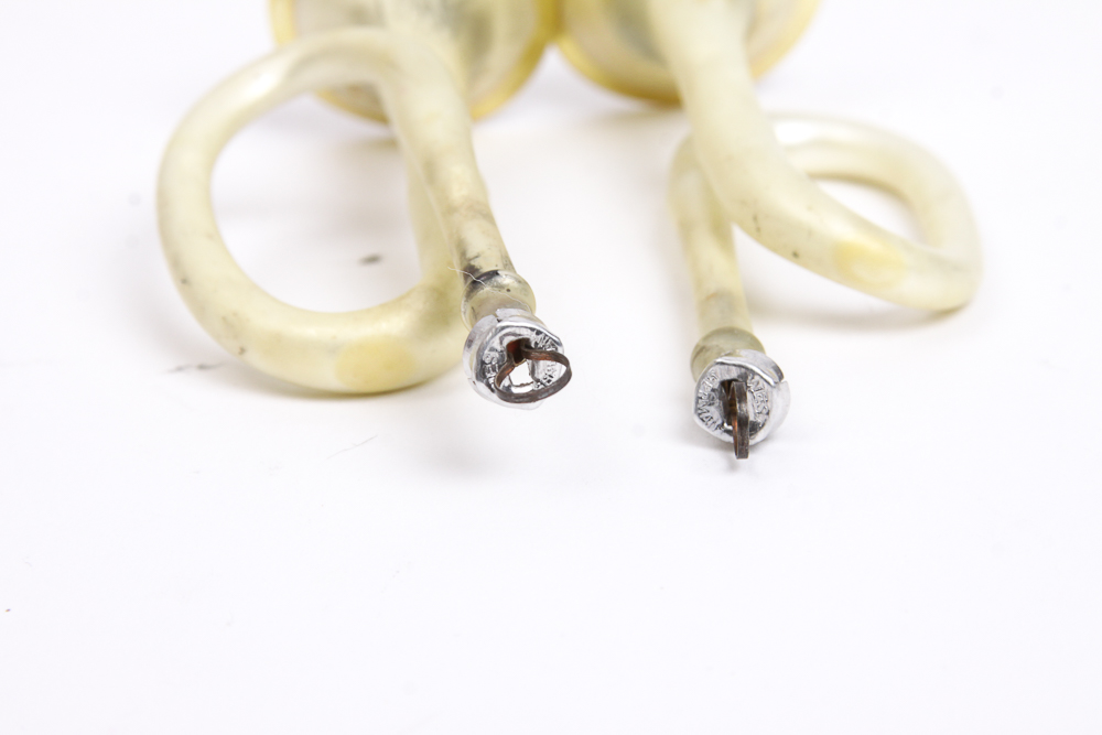 Vintage Glass Horn Ornaments