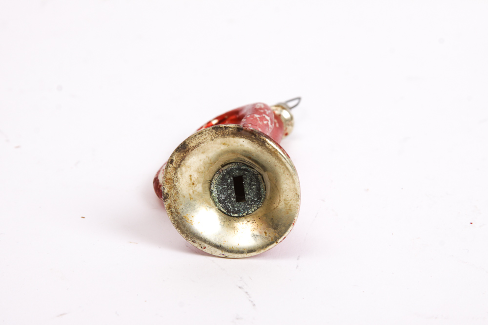 Vintage Glass Horn Ornaments