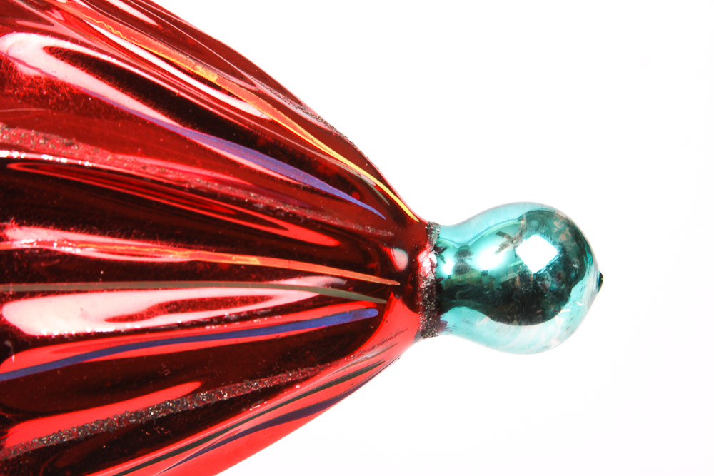 Vintage Polish Painted Glass Ornaments