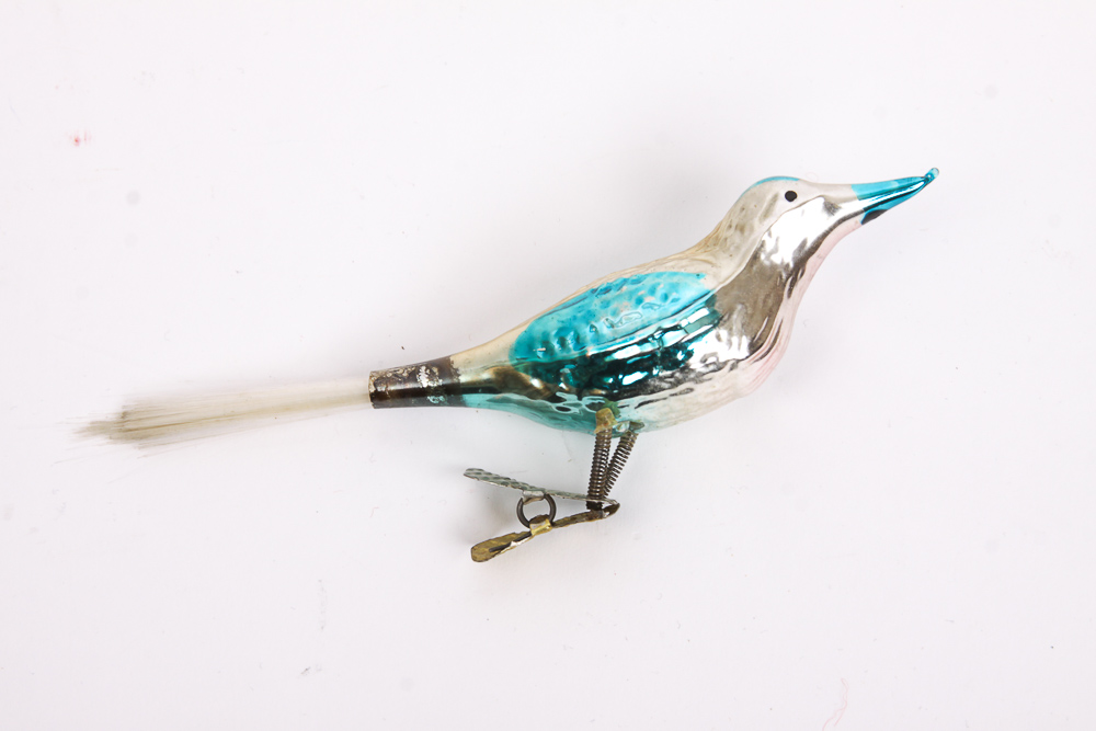 Vintage Glass Bird Ornaments