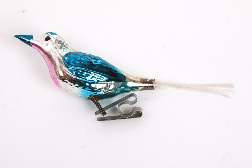 Vintage Glass Bird Ornaments