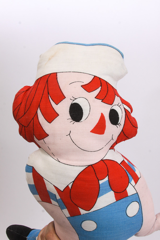 Vintage "Raggedy Ann" and "Andy" Dolls Including Bobbs-Merrill Co.