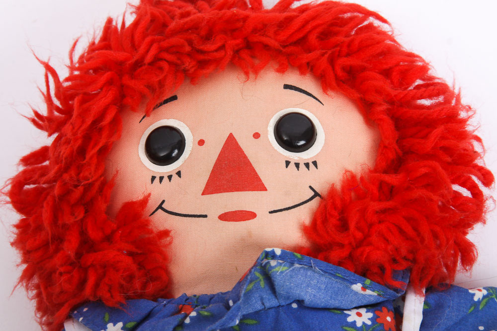 Vintage "Raggedy Ann" and "Andy" Dolls Including Bobbs-Merrill Co.