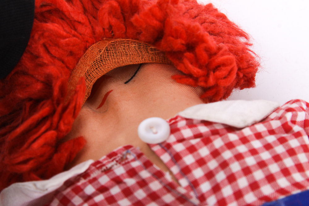 Vintage "Raggedy Ann" and "Andy" Dolls Including Bobbs-Merrill Co.