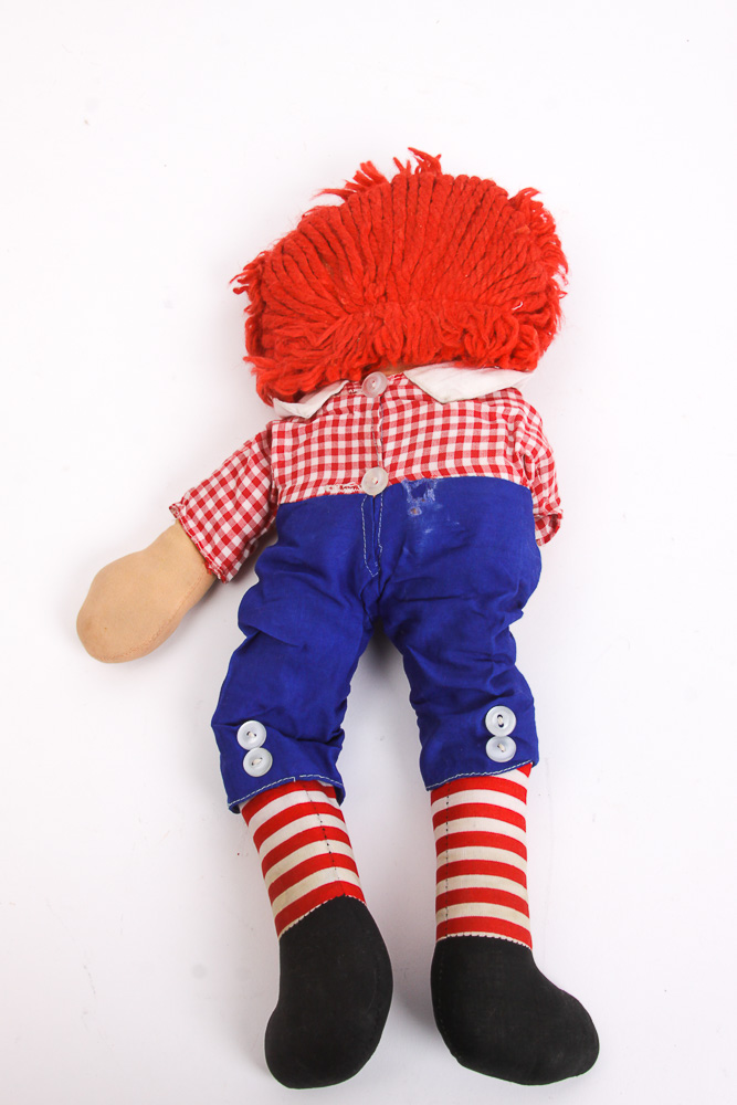 Vintage "Raggedy Ann" and "Andy" Dolls Including Bobbs-Merrill Co.
