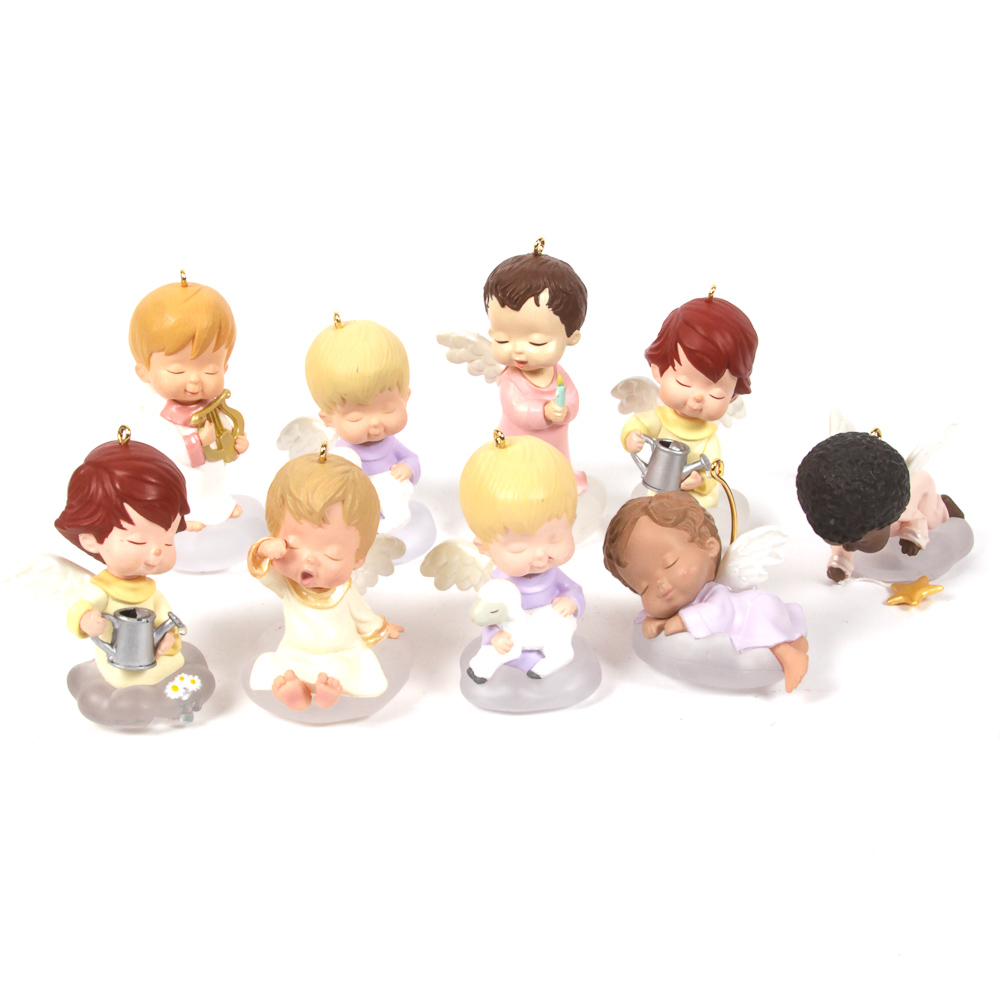 Nine Mary's Angels Hallmark Figurines