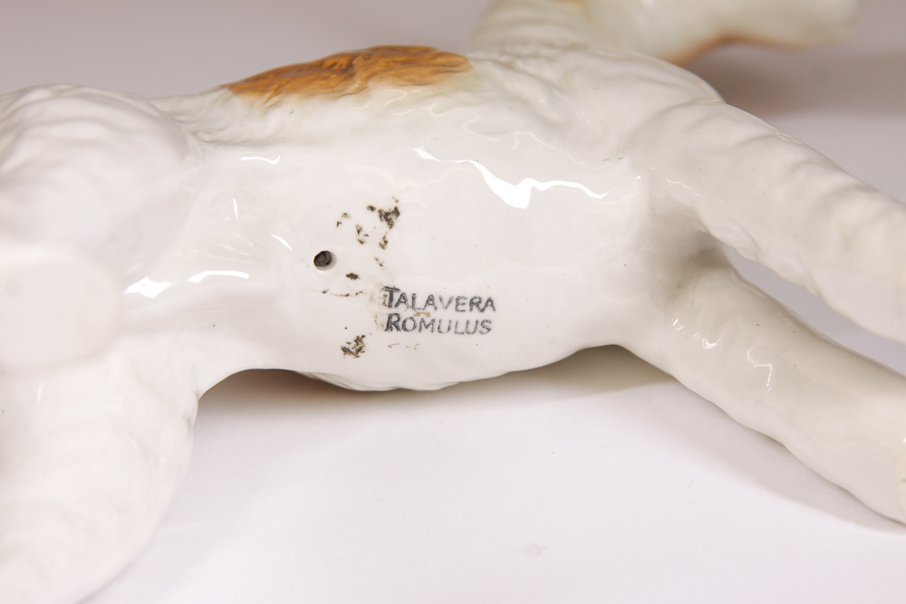 Vintage Beswick "Talavera Romulus" Wire Fox Terrier Figurine