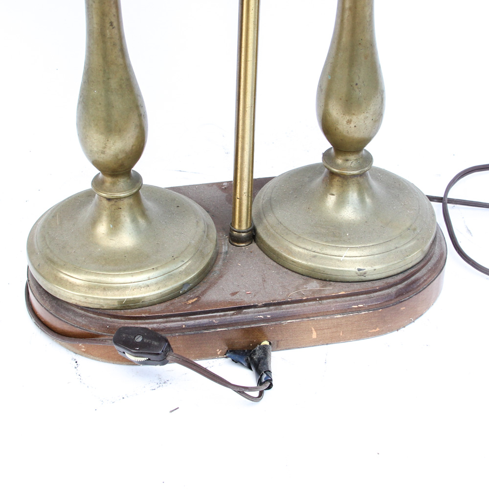 Vintage Brass Vasiform Table Lamp