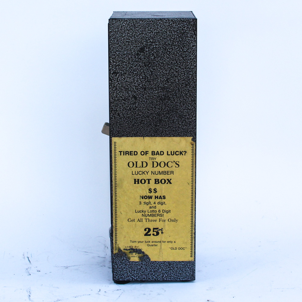 1980s Coin Operated "Old Doc's Original Lucky Number Hot Box" Machine