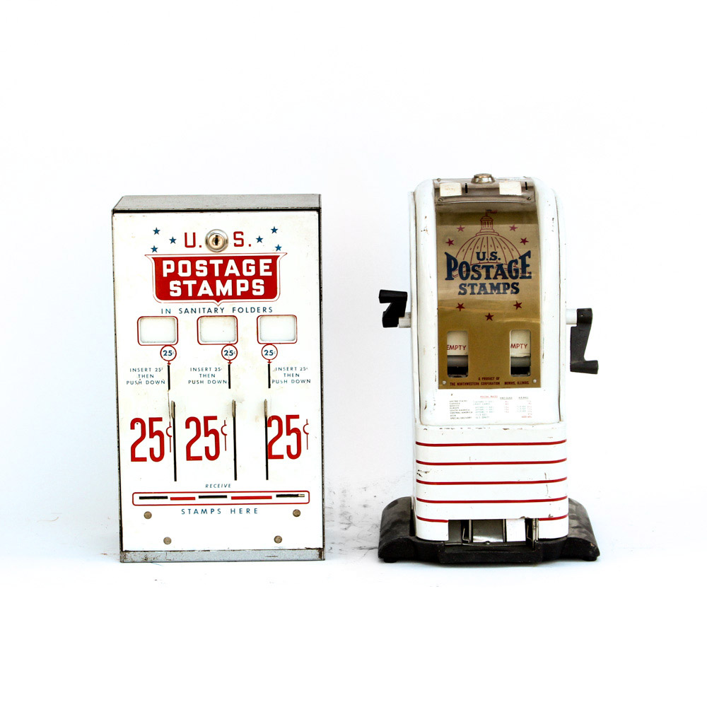 Vintage Postage Stamp Dispensing Machines