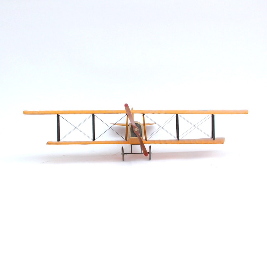 Curtiss JN-4 "Jenny" Wooden Model Bi-Plane