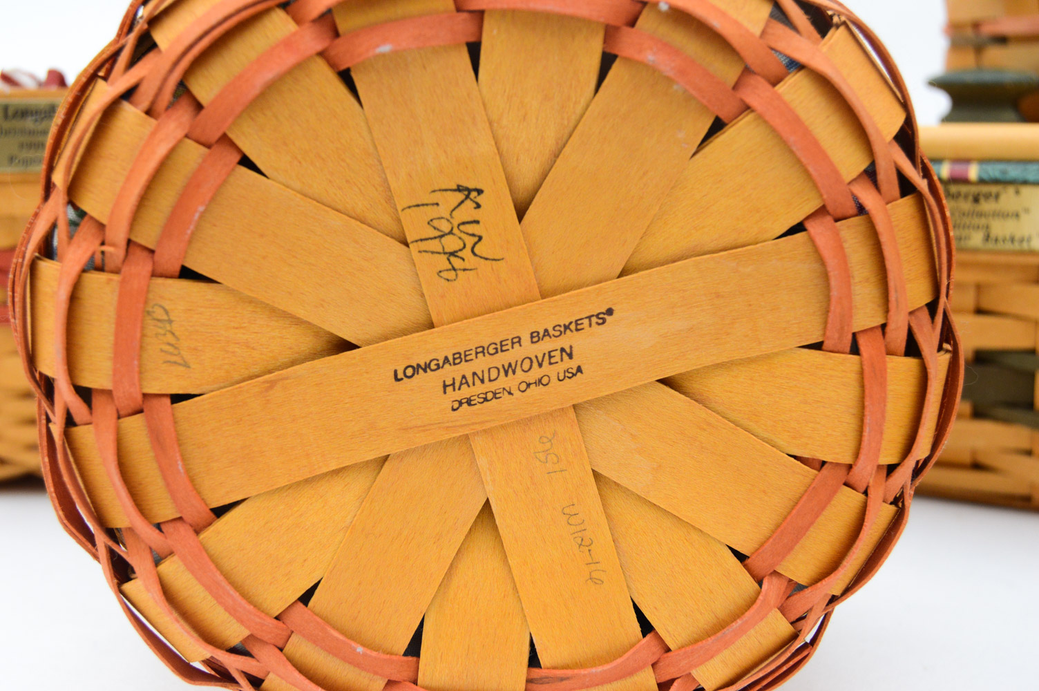 Longaberger Basket Assortment Including Christmas Collection