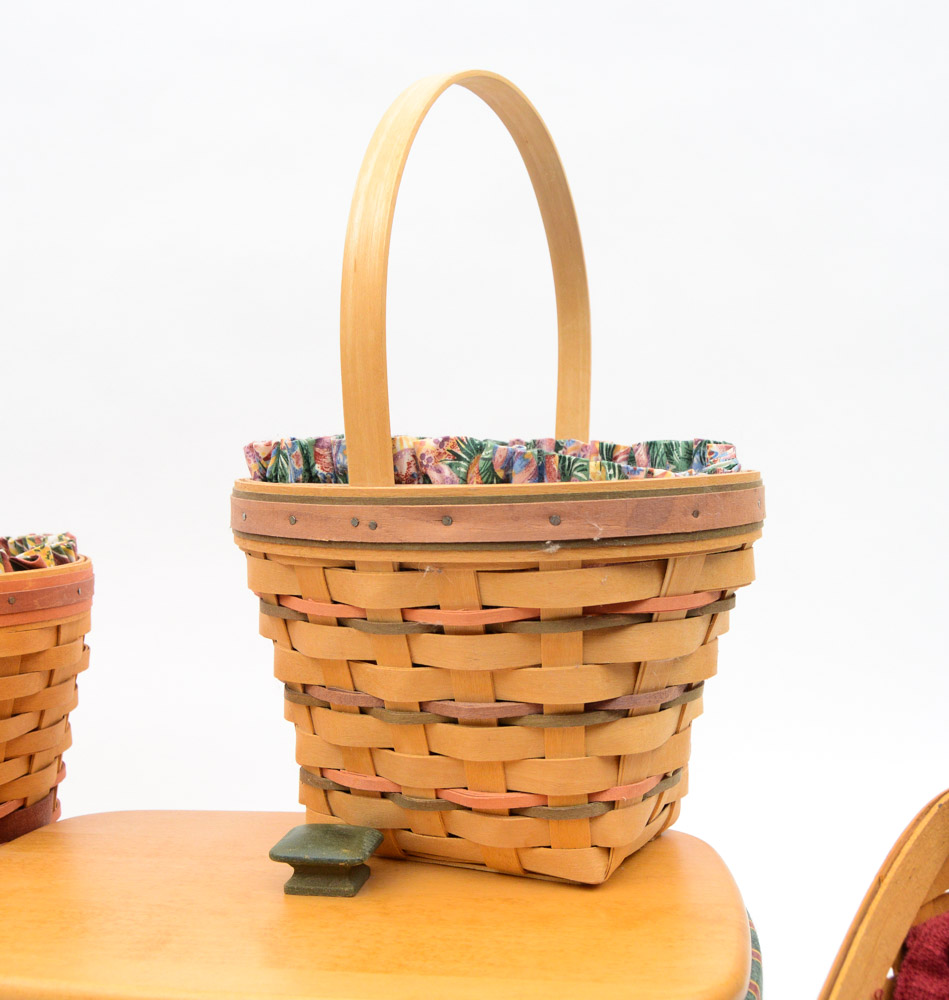 Longaberger Basket Assortment Including Christmas Collection