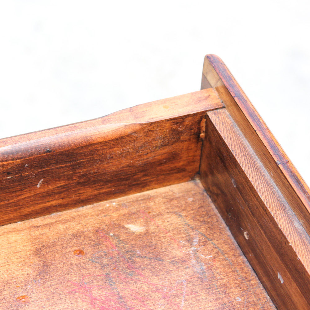 Vintage Pine Step Back End Table