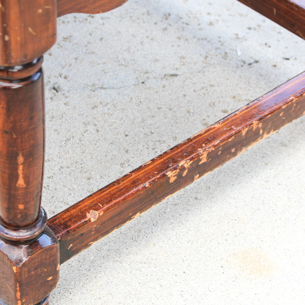 Vintage Pine Step Back End Table