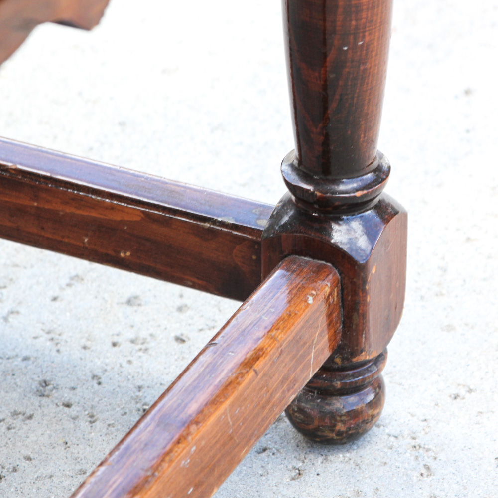 Vintage Pine Step Back End Table