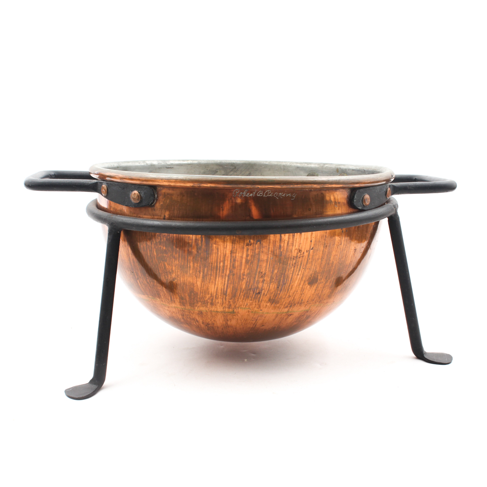 D. Picking & Co. Copper Candy Kettle on Stand