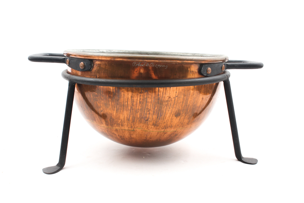 D. Picking & Co. Copper Candy Kettle on Stand