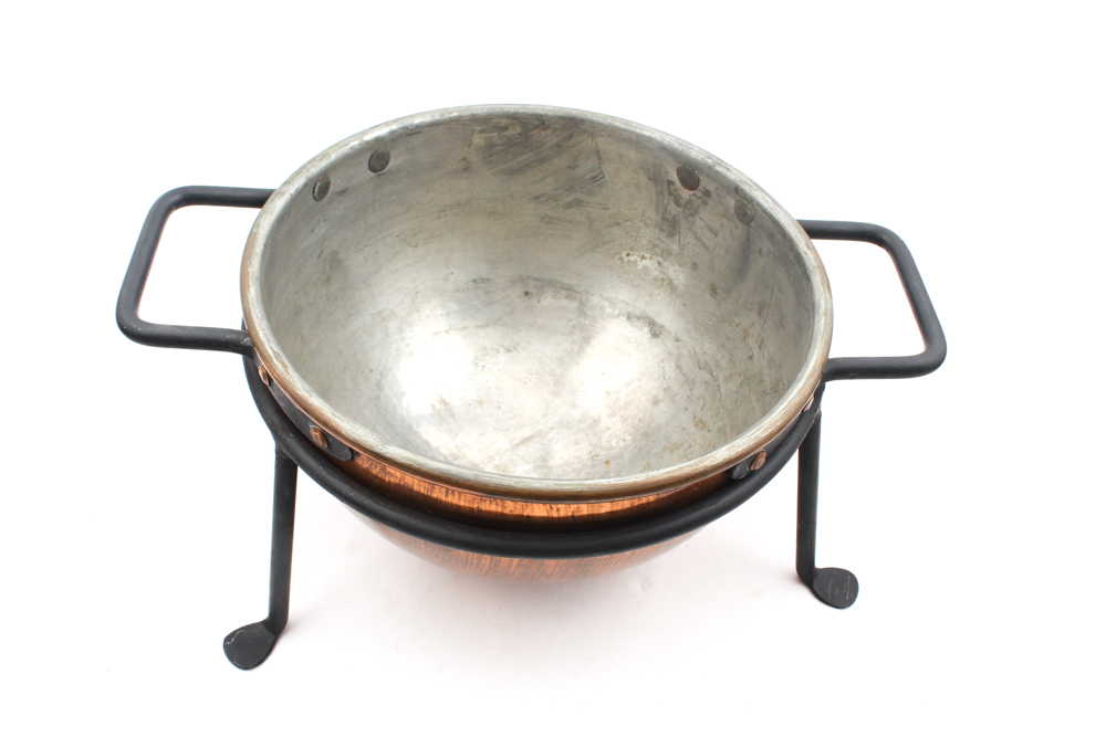 D. Picking & Co. Copper Candy Kettle on Stand