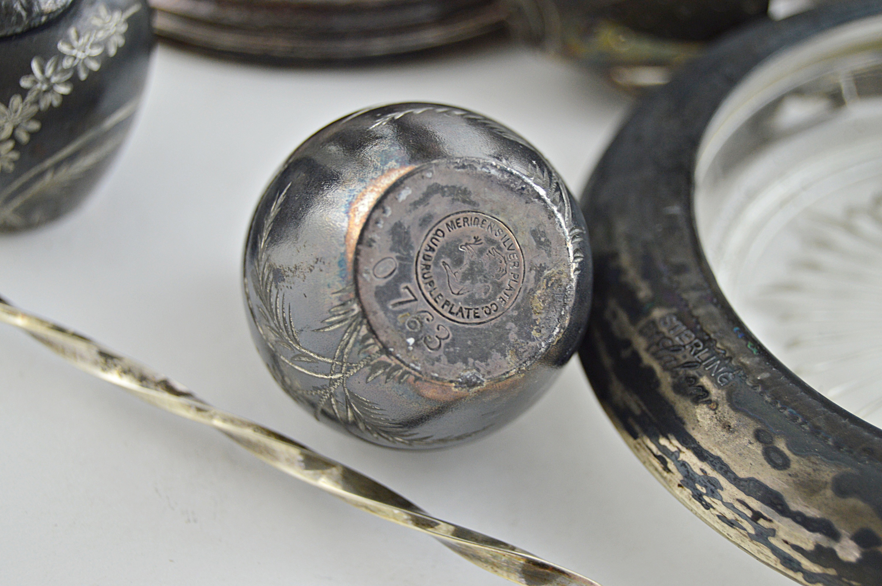 Sterling Silver Candleholders, Coasters, Snuffer