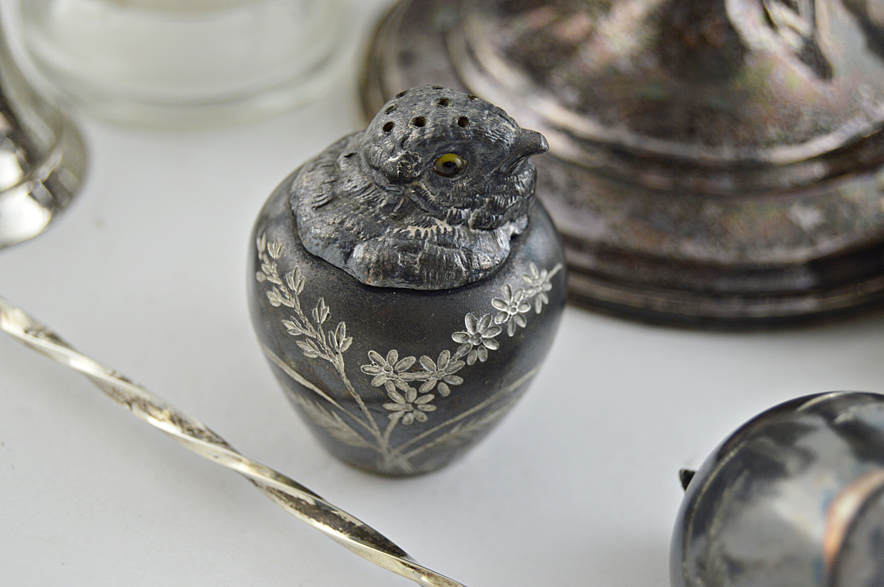 Sterling Silver Candleholders, Coasters, Snuffer