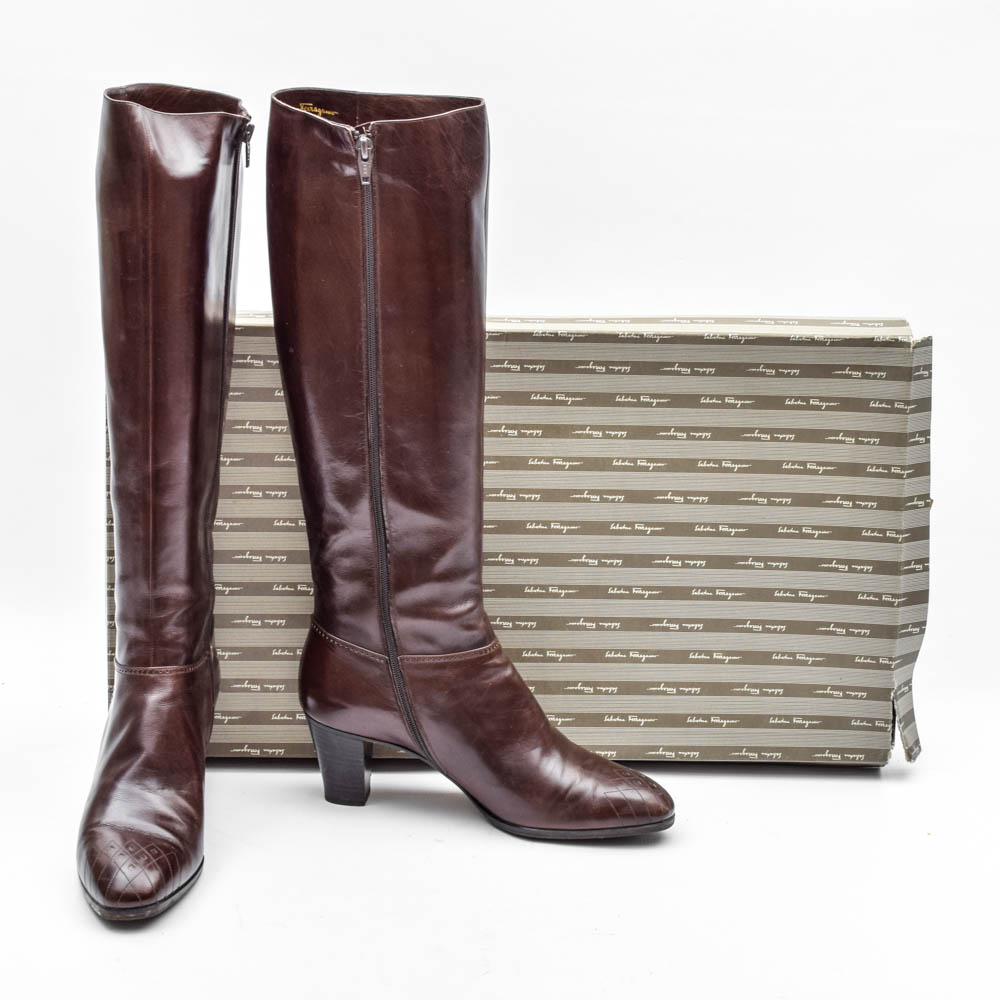 Vintage Salvatore Ferragamo Tall Boots