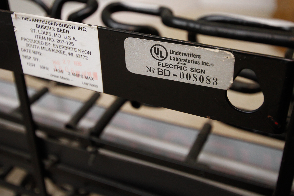 Busch Nascar Neon Sign