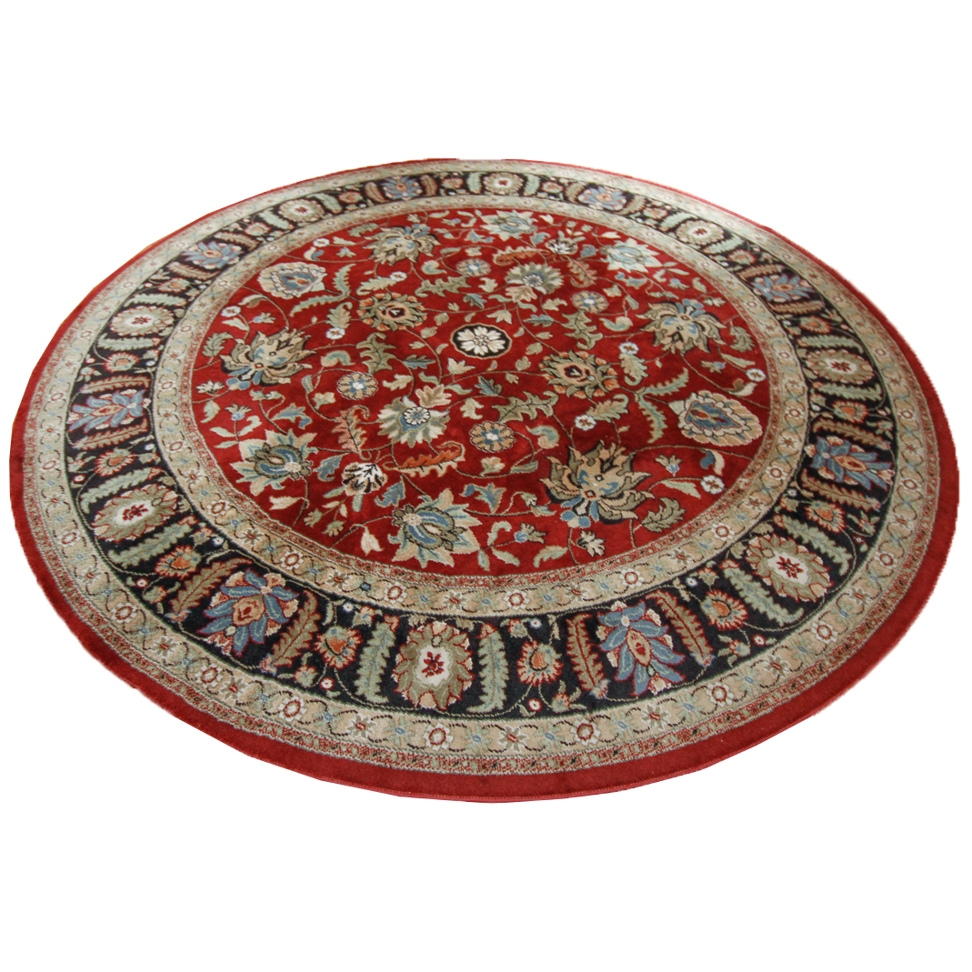 Power-Loomed Belgian Karastan "Palazzo Verona" Round Area Rug