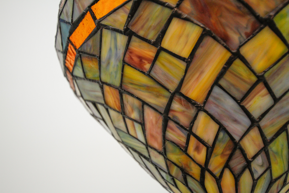 Torchiere Stained Glass Floor Lamp