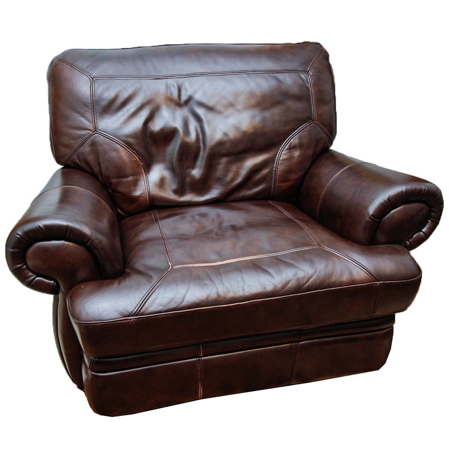 Bonded Leather Reclining Armchair