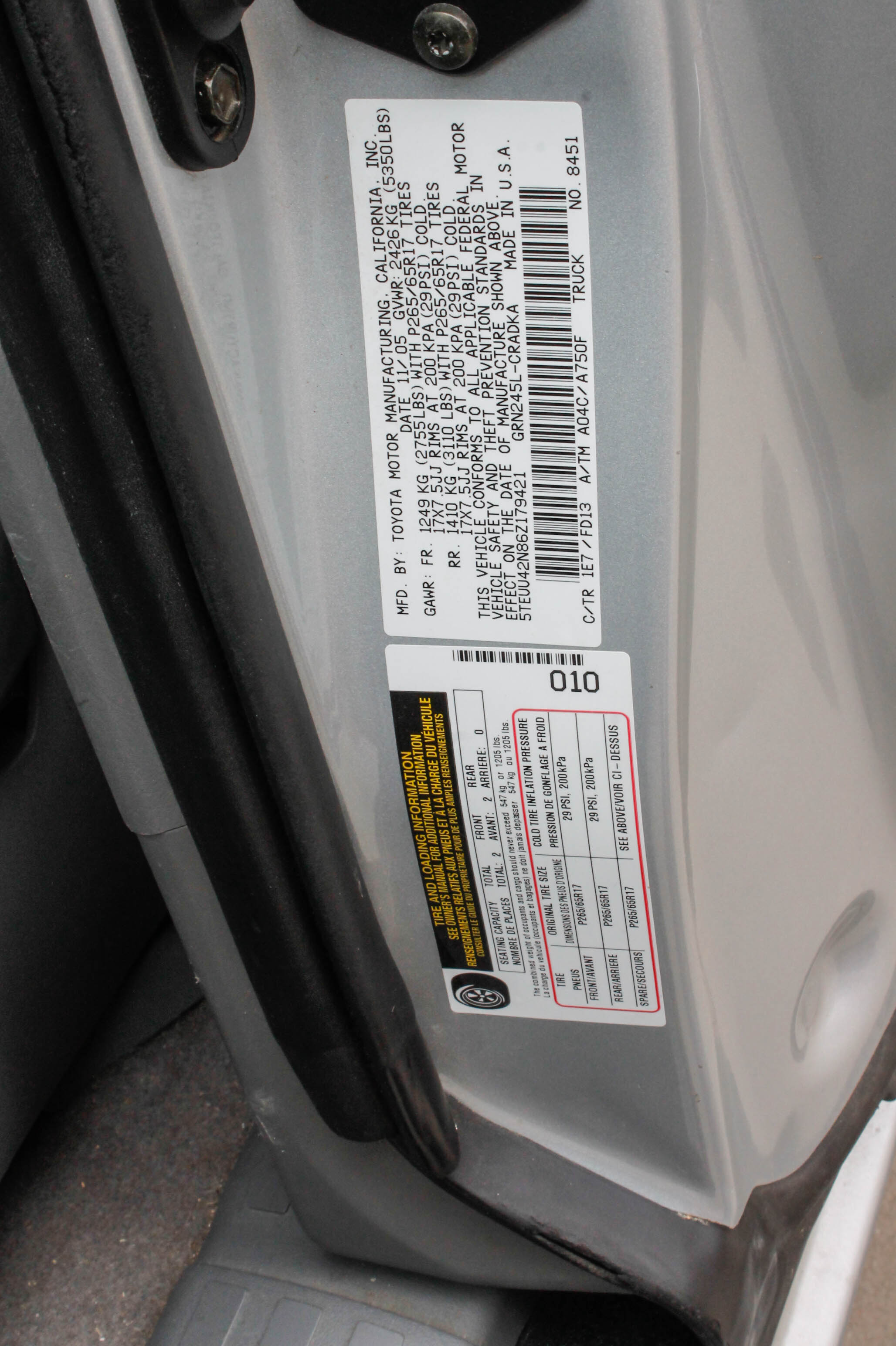 2006 Toyota Tacoma Pickup Truck