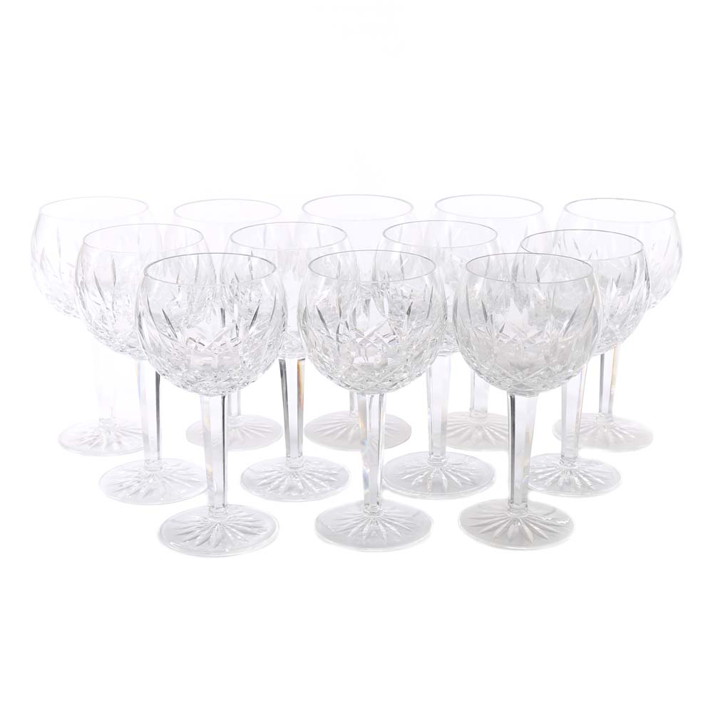Waterford Crystal "Lismore" Balloon Wine Glasses