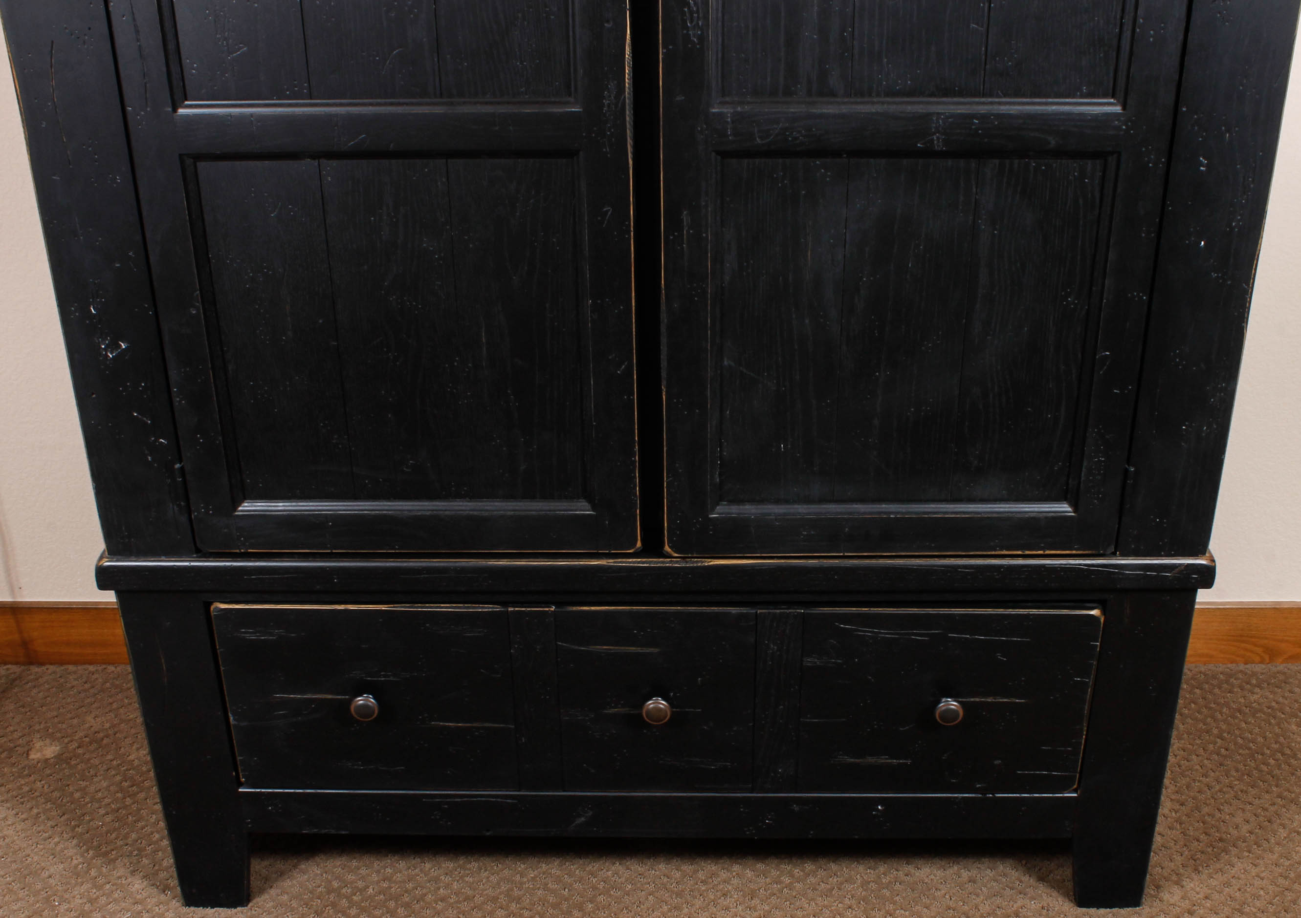 Broyhill "Attic Heirlooms" Distressed Wood Armoire