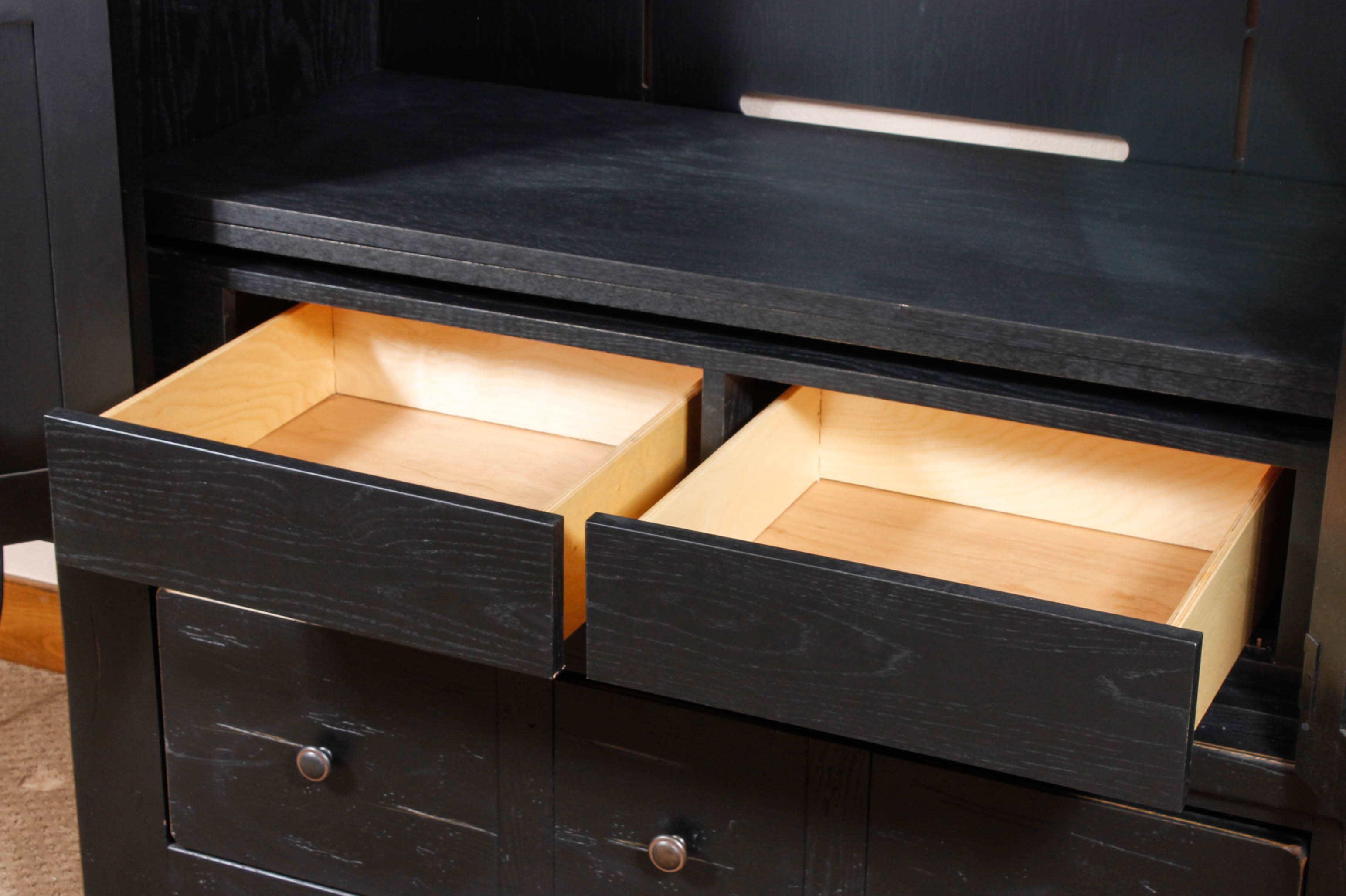 Broyhill "Attic Heirlooms" Distressed Wood Armoire