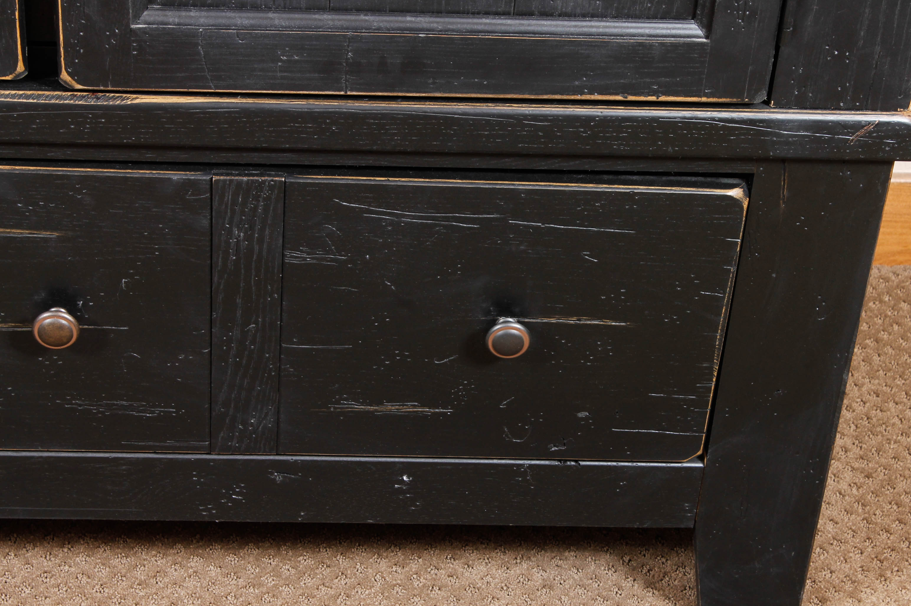 Broyhill "Attic Heirlooms" Distressed Wood Armoire