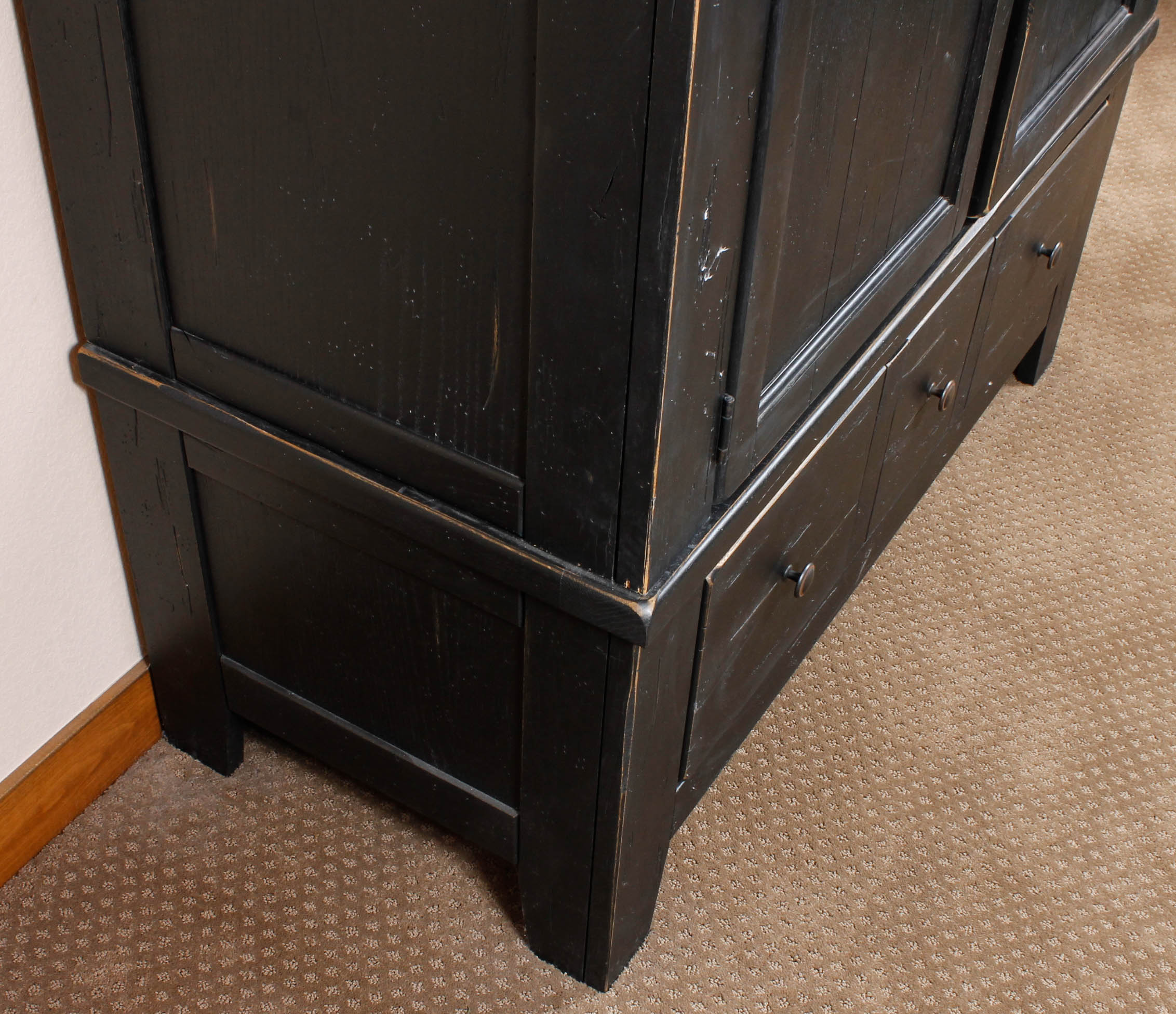 Broyhill "Attic Heirlooms" Distressed Wood Armoire