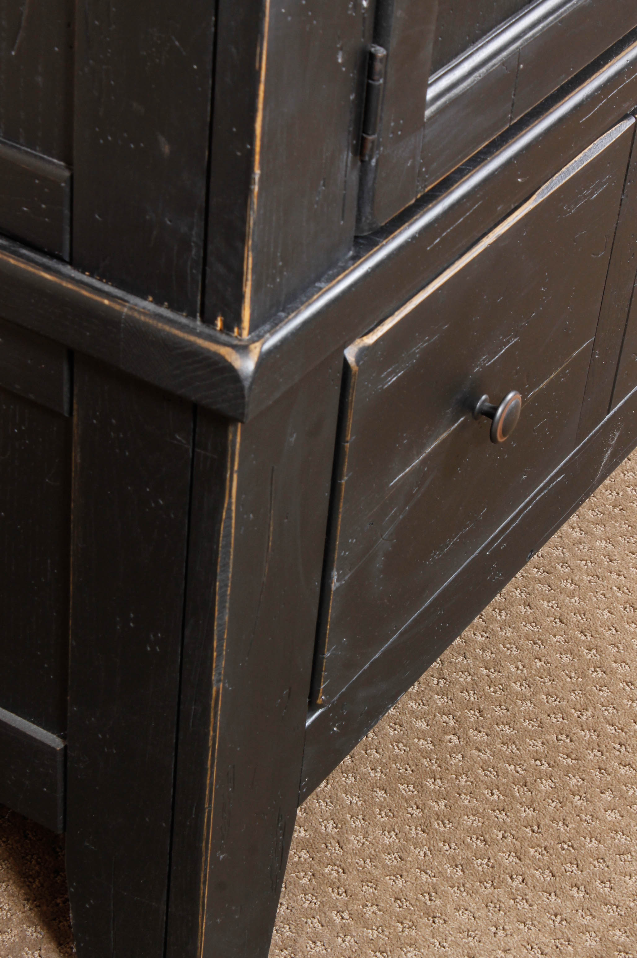 Broyhill "Attic Heirlooms" Distressed Wood Armoire