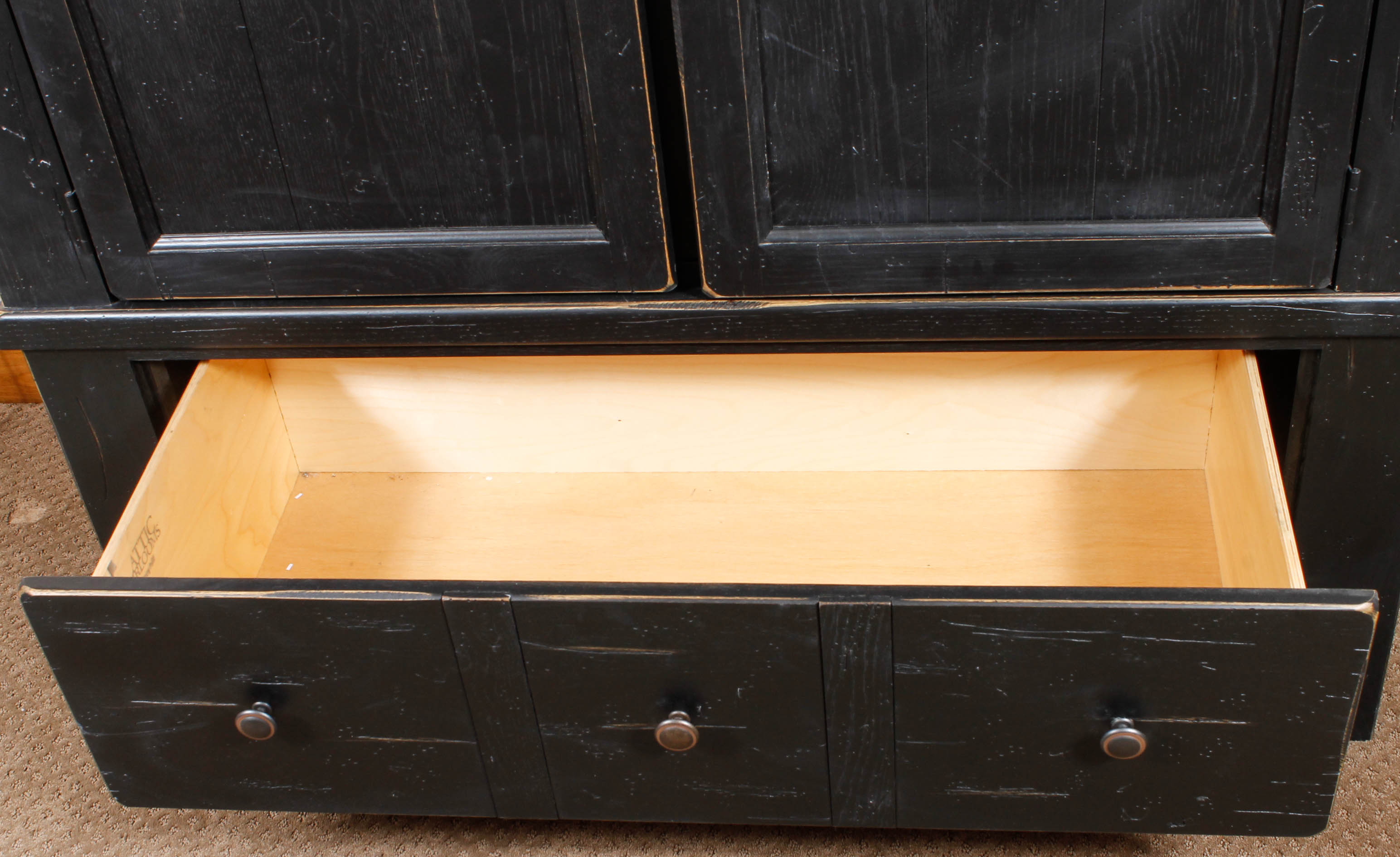 Broyhill "Attic Heirlooms" Distressed Wood Armoire