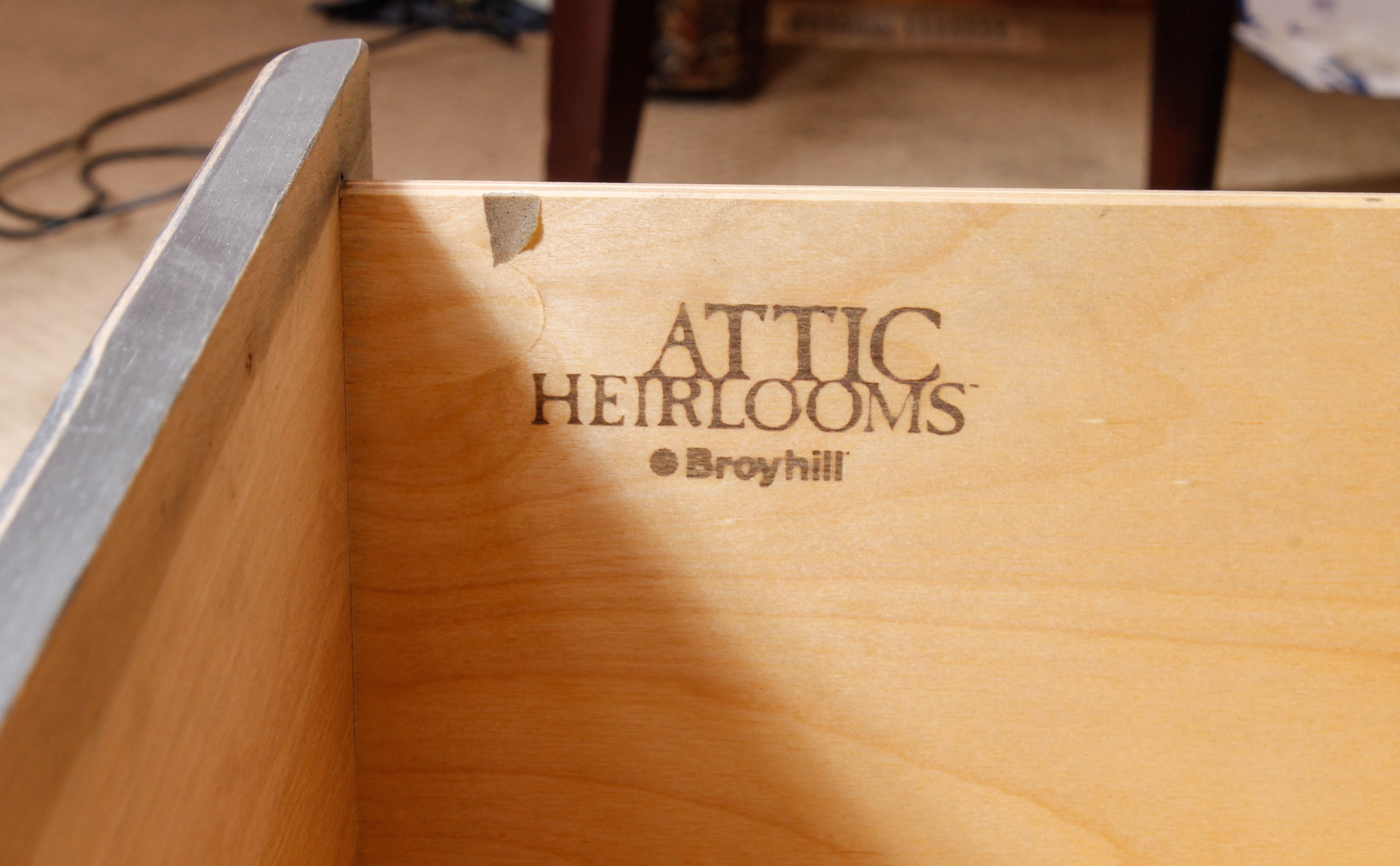 Broyhill "Attic Heirlooms" Distressed Wood Armoire