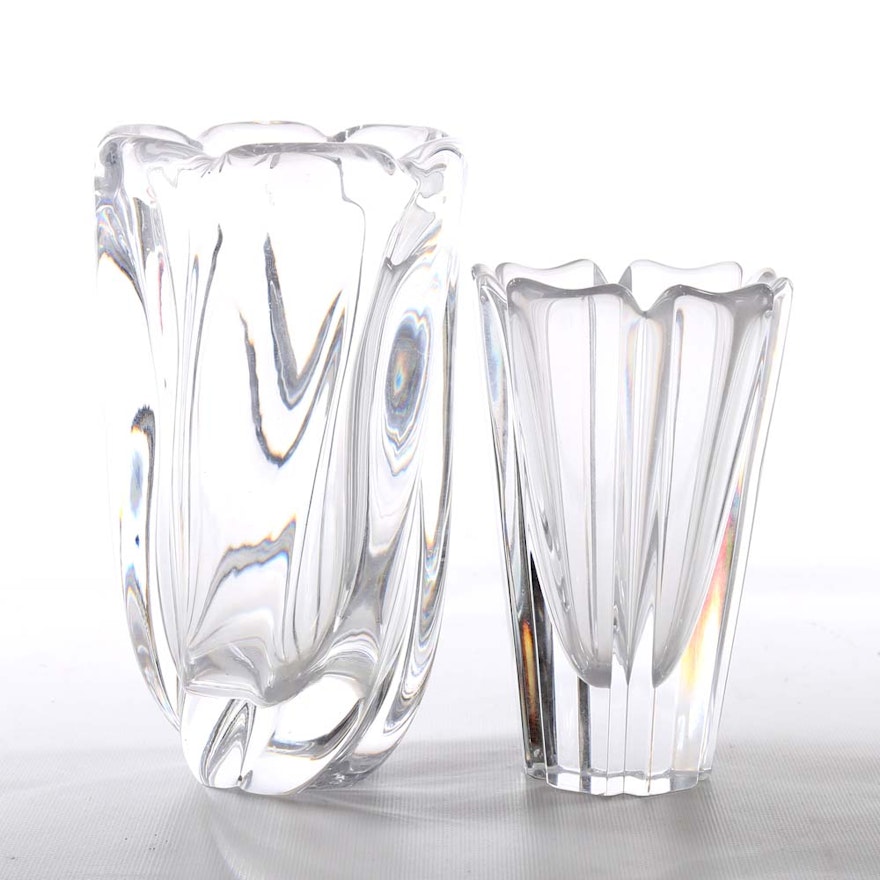 Orrefors Lead Crystal Vases