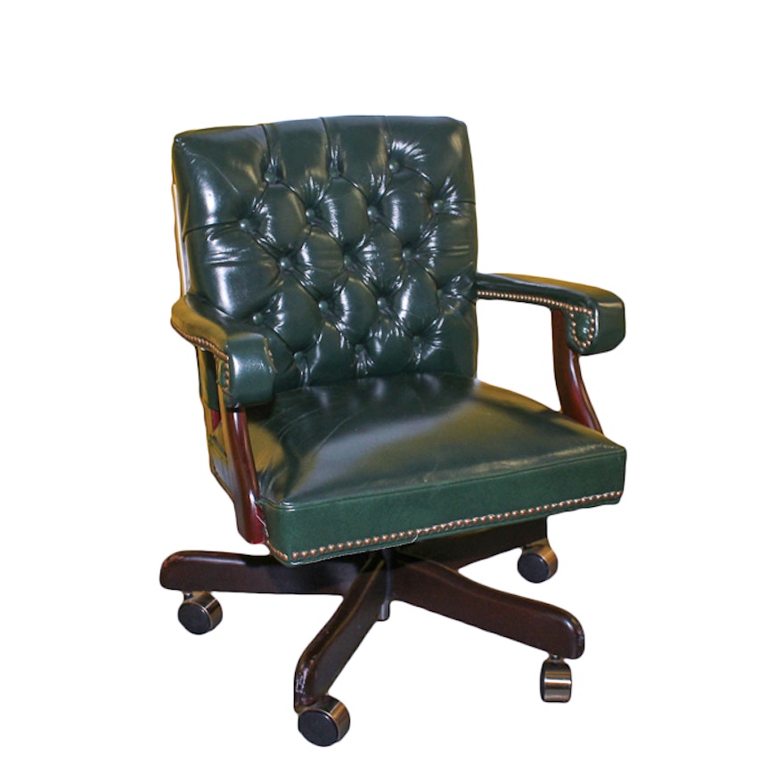 Leather Tufted Office Chair