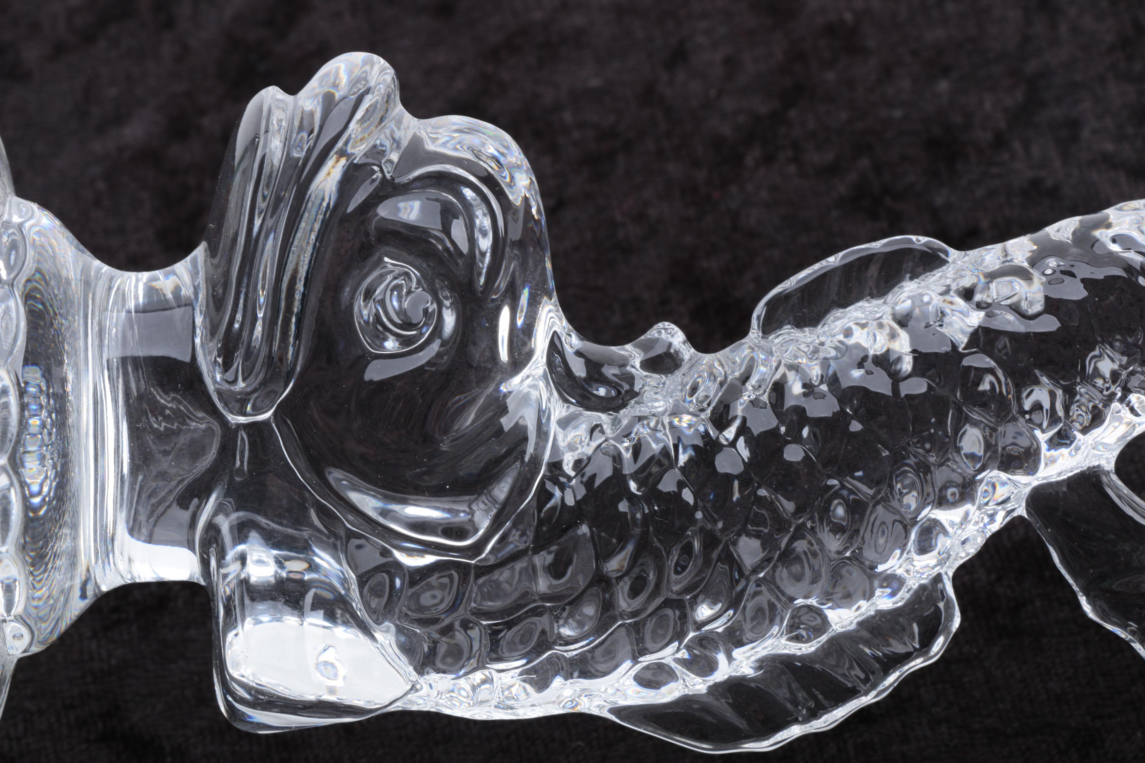 Lenox Crystal Bowl and a Shannon Crystal Dolphin Candle Holder