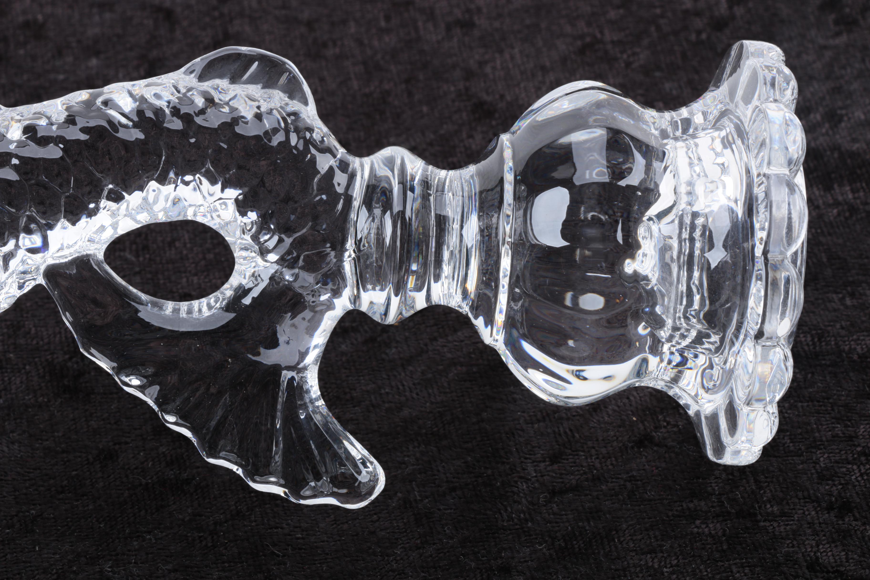 Lenox Crystal Bowl and a Shannon Crystal Dolphin Candle Holder