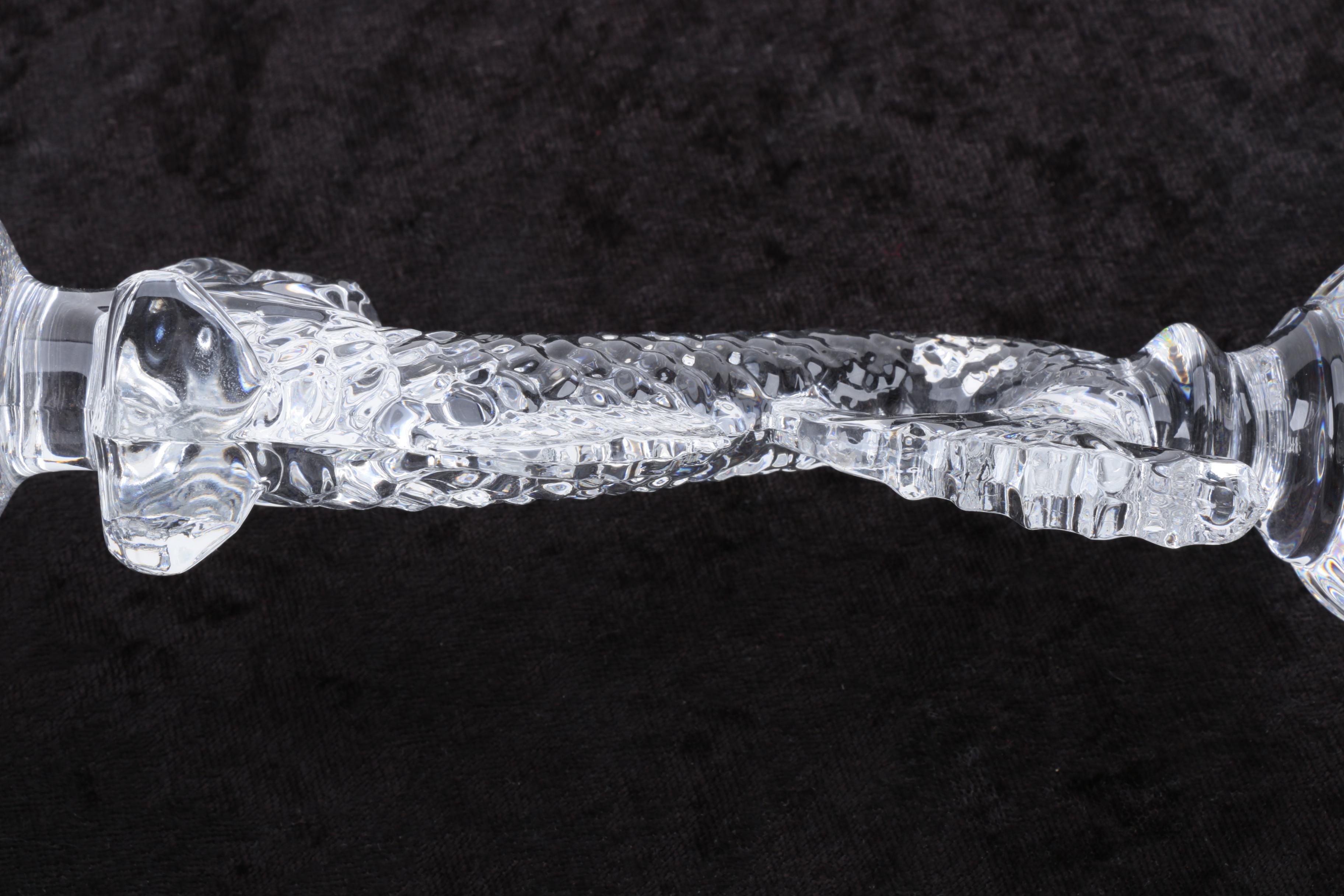 Lenox Crystal Bowl and a Shannon Crystal Dolphin Candle Holder