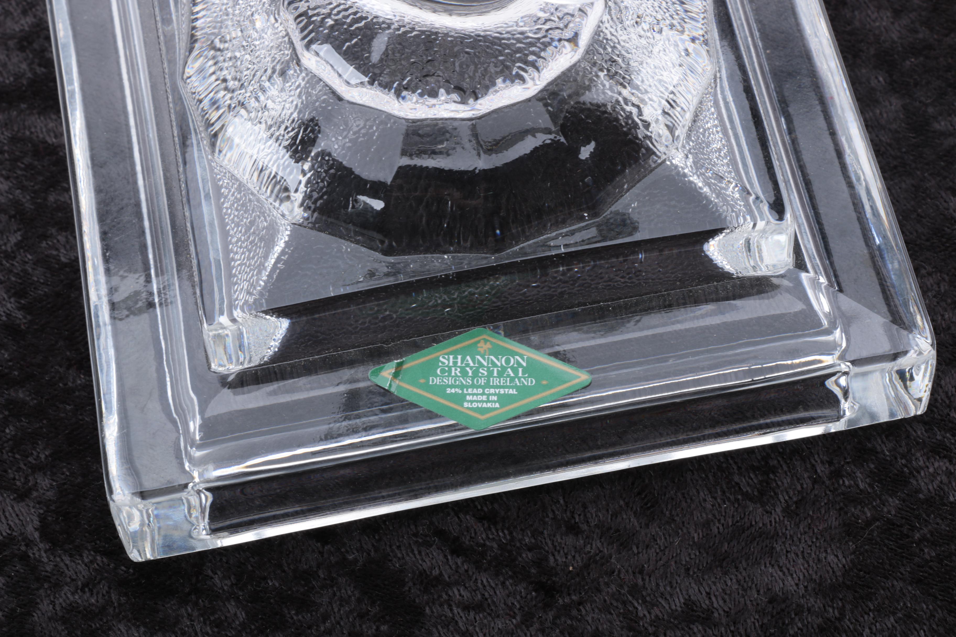 Lenox Crystal Bowl and a Shannon Crystal Dolphin Candle Holder