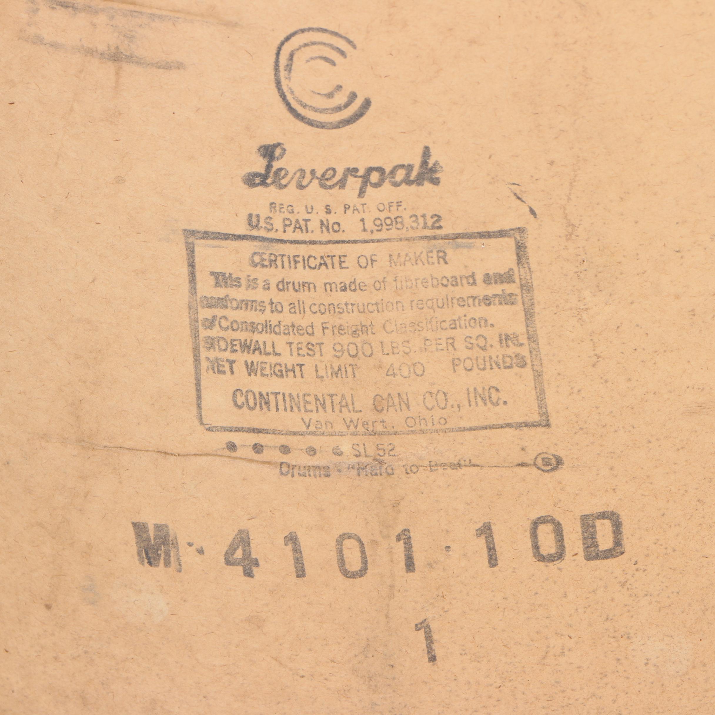 Vintage Challenge Powdered Milk Barrel