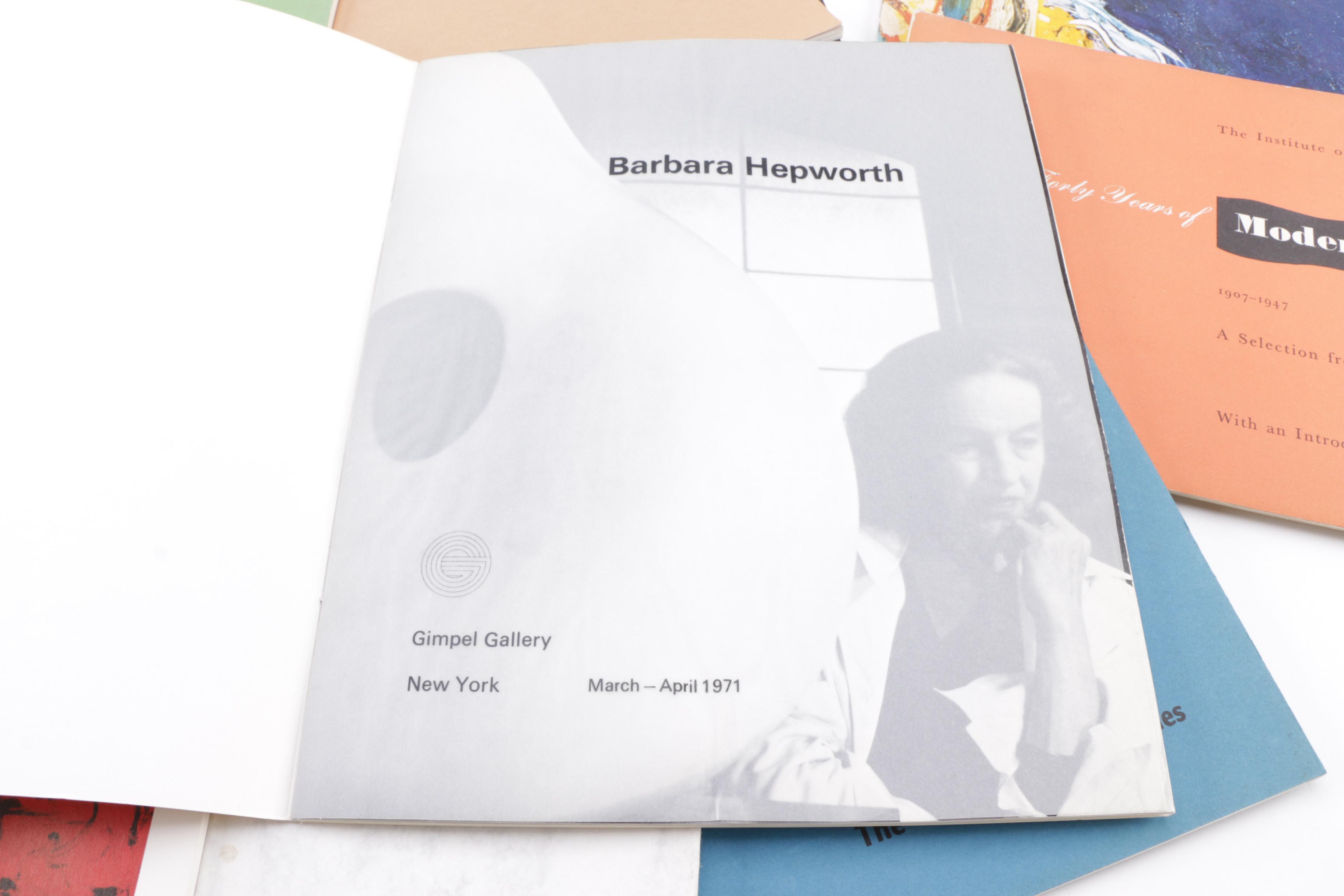 Assortment of Vintage Art Gallery Booklets