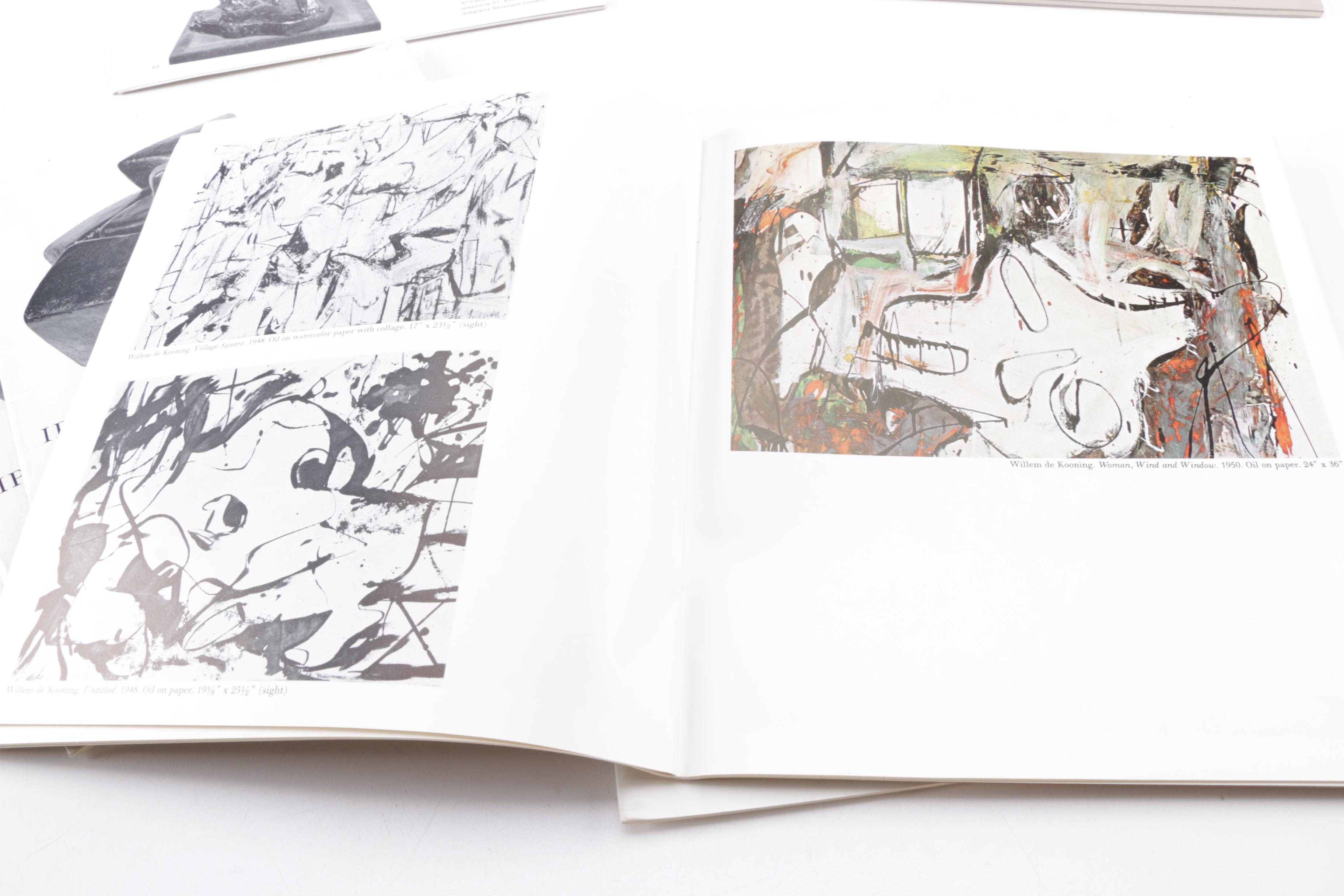 Assortment of Vintage Art Gallery Booklets