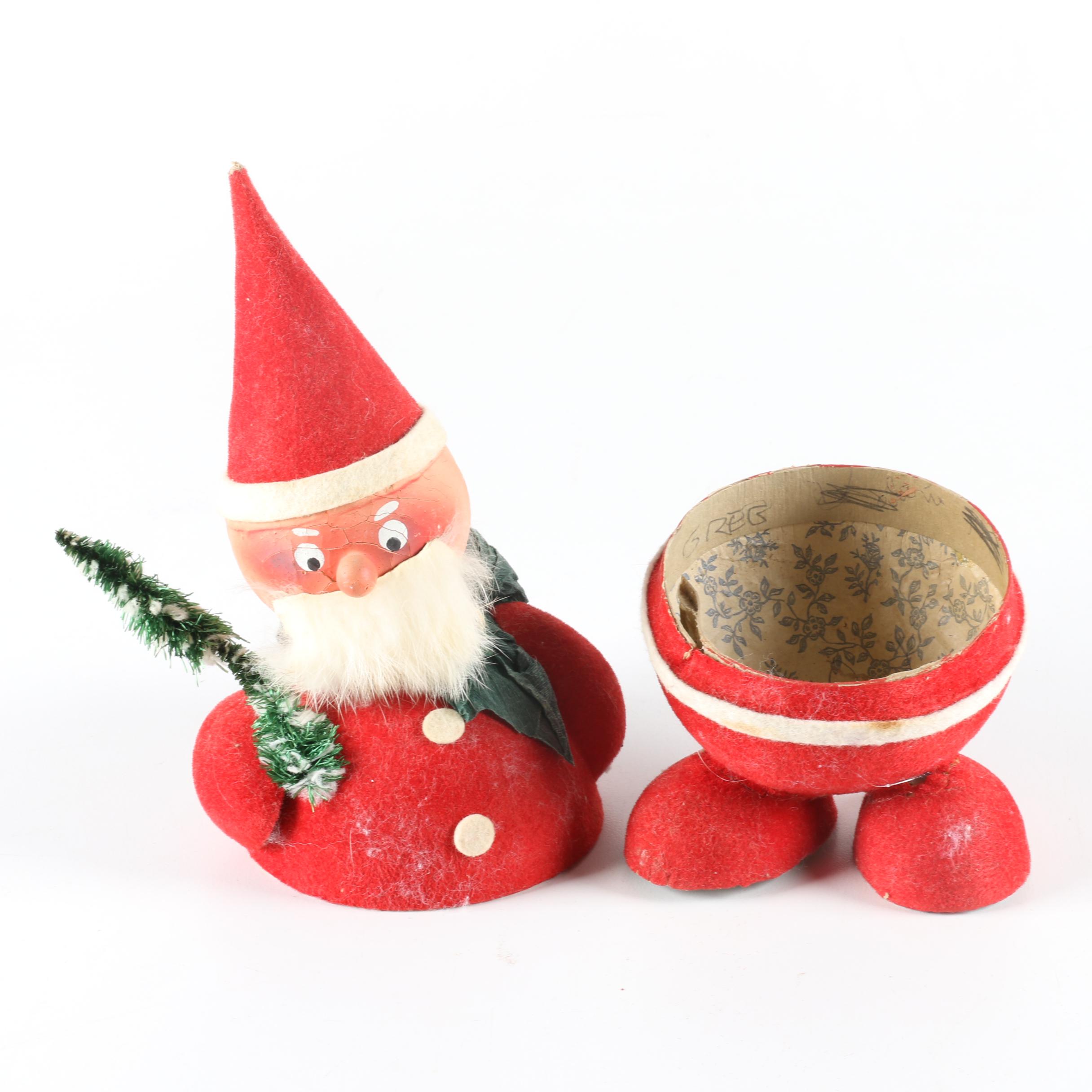 Vintage Santa Claus Bobble Head Decoration