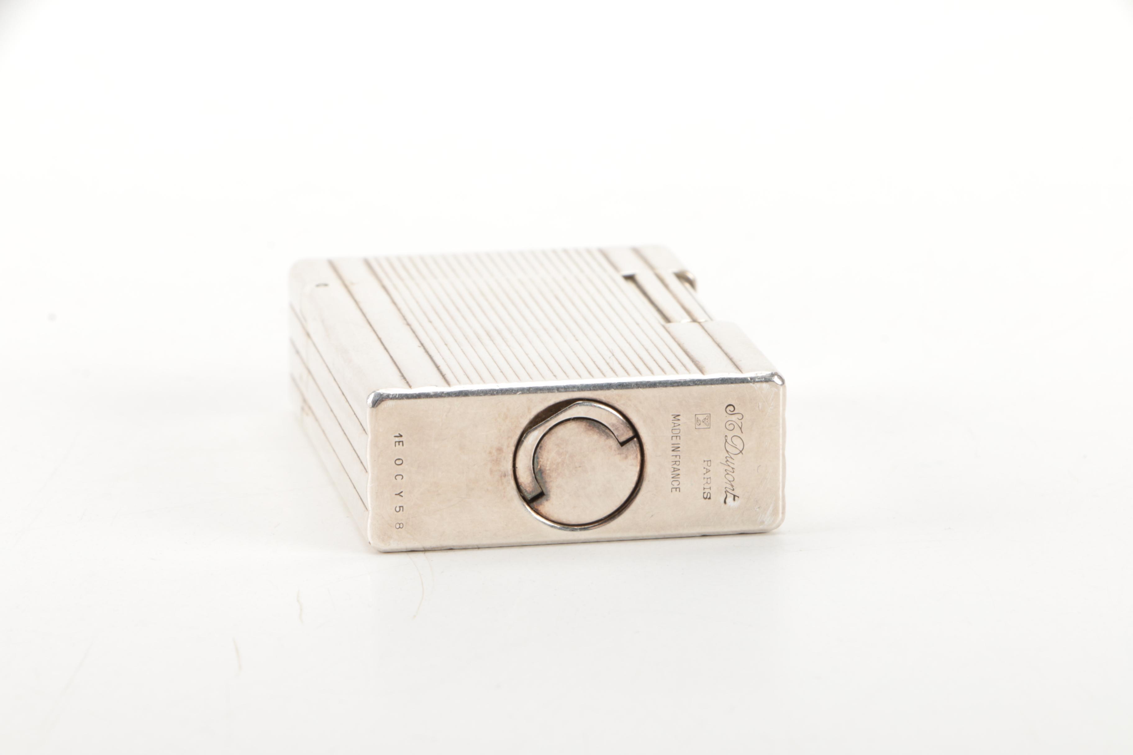 S. T. Dupont Silver Plate Lighter